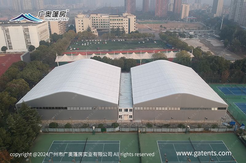 武漢市體育運動學校網球場篷房案例